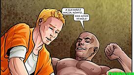 Prison First Day Intense Cellmate Masturbation Session