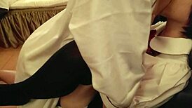 Casual cosplay sex with cute Japanese couple