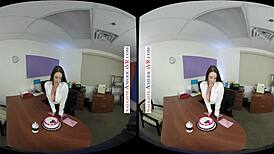 angela white gets a birthday surprise at work and puts out for it?