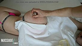 Vacuum Massage on Hot European Babe's Ass!