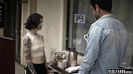 Tricked Waitress Assfucked