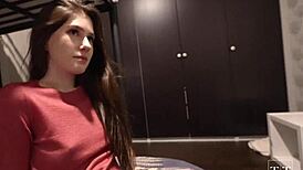 picked up a cute girl on the street for raw dorm action