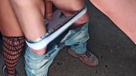 Begged to come with another man's load just to feel horny and screw him hard