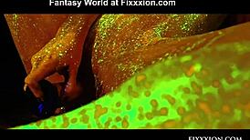 the adorable brunette feels so horny fingering her hairless pussy with a dildo.