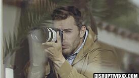 caught a creepy voyeur spying on a married man banging his gay lover