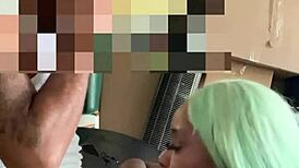 Neighbor Helps Move, Pays With Deepthroat Facial