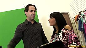 i'm dominating this loser with my cock tugging femdom skills