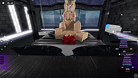 blonde succubus enjoys cat boy fantasy