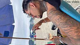 Beautiful Babe Gets Wet Pussy in Hotel Doggy After Beach