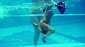 Hot Big Ass Euro Milf Sazan Dives Into Underwater Erotics With Brunette Friend.