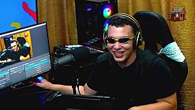 ela ficou com muito tesao no podcast mostrou os peitos e deixou o ruan louco