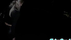 she can't even make it home without getting her holes fucked 😏