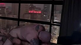 watch this passionate couple fuck in doggystyle with handjob