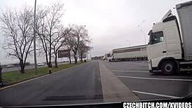 This redhead Czech goddess was secretly banging hard for cash in a hidden spot.