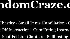 Prove Your Worth As My Sex Slave With Ball Kicking And Cum!