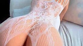 Damn! Beautiful Latina Shaking Her Big Ass Hard on All Fours!