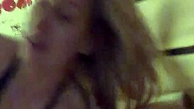 watch danielle roy ride that big dick in fishnets?