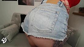 Redhead Teen Rips Clothes And Shows Ass!