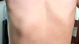 Asian Hottie With Amazing Ass Strips Off Plaid Skirt And Masturbates In Dining Room Luna Luxe