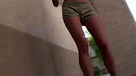 Amber Shows Perfect Butt In Thong