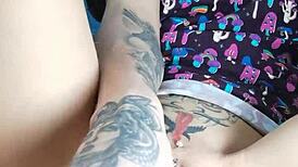 Nastya Fox fucking herself with unicorn dildo intensely