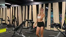 Beautiful Cosplay Girl Drags Guy to Bed for Hard Gym Fuck