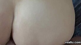 Adorable Czech teen fiercely seduced in shopping centre, riding cock intensely in POV.