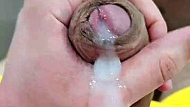 This cute portuguese twink jerks off solo in his neighbor's place.