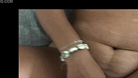 Latina girlfriend gives dirty blowjob to big cock in homemade hidden cam interracial sex with moaning