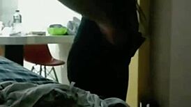 Emo Latina Friend Strips and Begs for Ass Fuck