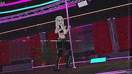 i-i tried pole dancing in vrchat but made some errors in the virtual world with friends.