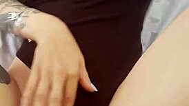 Perfect Body Babe Masturbates With Monster Cock In Pov