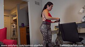 Pawg wife striptease reveals big ass and sexy body