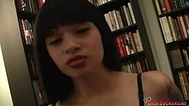Goth Latina Judas Sucks Cock Intensely.