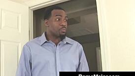 Hot babe Ariella Ferrera slams Rome Major's big black cock