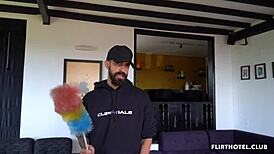 Welcome to Flirt Hotel with New Latina Maid Series