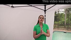 poolside massage from my hot step aunt gets steamy - clover baltimore.