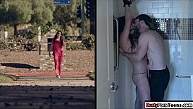 बड़ी चूच वाली नर्स को अस्पताल में गांड जोरदार गहराई से चोदा 😏 रफ चुदाई 😈