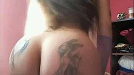 Darlin Davne Masturbates With Dildo And Sucks Cock