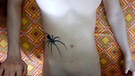 trying a new position with her tight pink vagina?