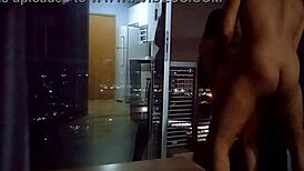 365 days of anal day 51: sex on the balcony with big black cock