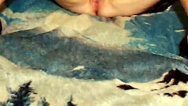 Sexy wife enjoys solo time in skirt and heels