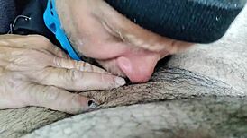 Feeling the intense passion in backseat uncut fun leading to cum swallow.