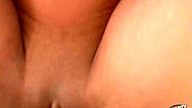 blonde woman isnt satisfied with the red dildo so she jumps on cock anal style