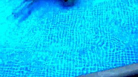 Beautiful Woman Enjoying Pool Time With Natural Assets