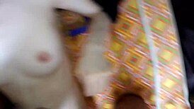 trying a new position with her tight pink vagina?