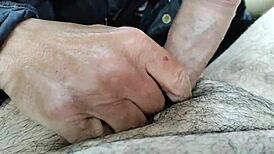 Feeling the intense passion in backseat uncut fun leading to cum swallow.