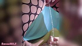 Wife Pees on Husband's Uncut Dick and Takes His Piss