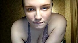 Cute Shy Girl Boldly Reveals Her Big Natural Tits for the Camera