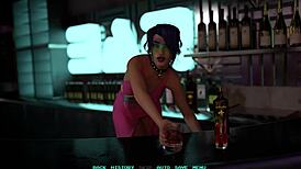 hot black haired babe wants to dance before i fuck her in this hentai